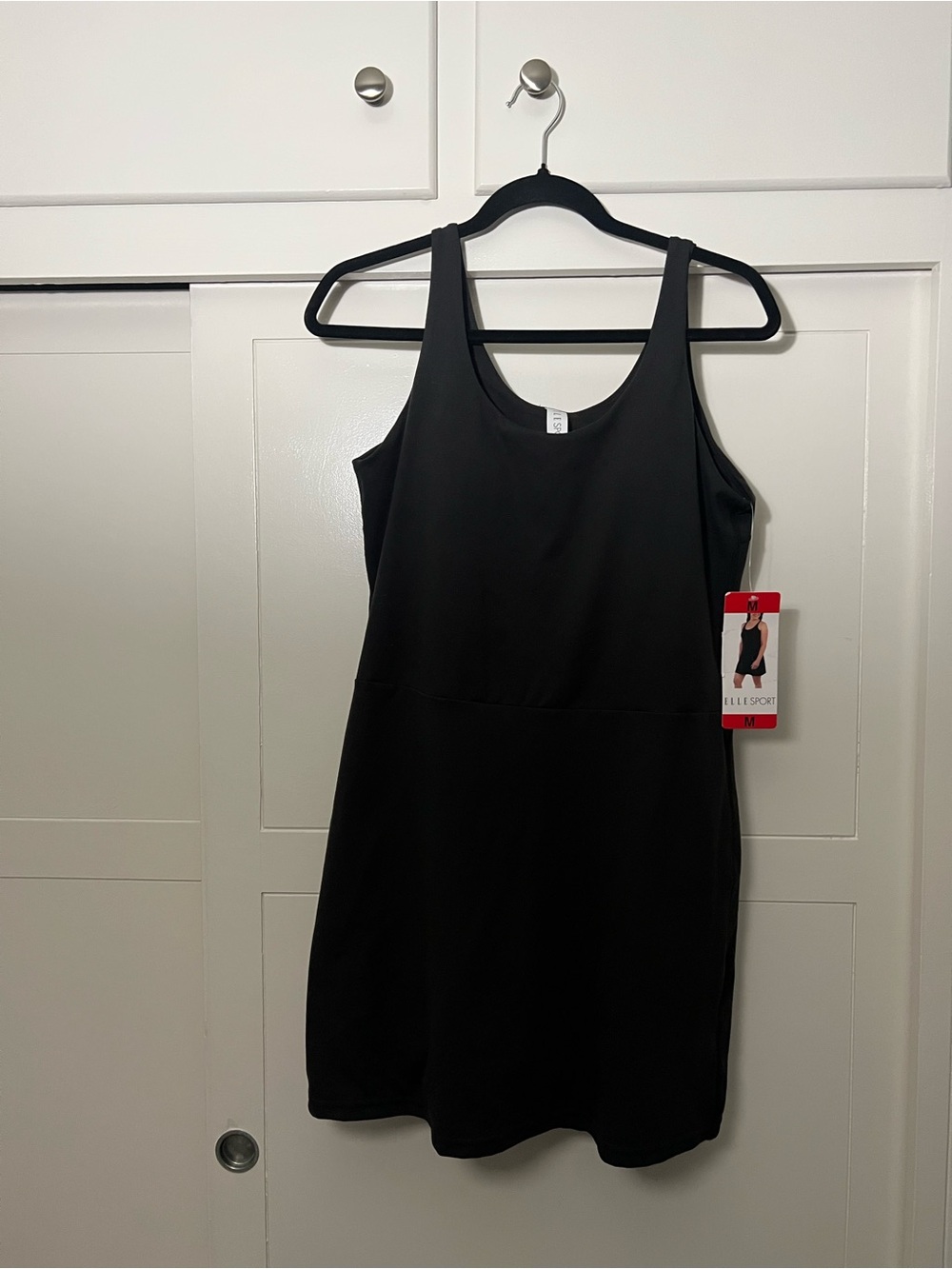 Elle Sport Women's Active Tank Dress New Women's Black Size Medium New With Tag